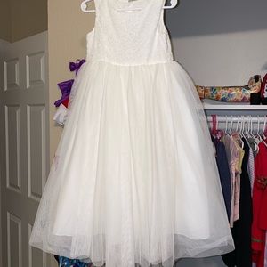Off white flower girl dress